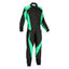 Kart Racing Cordura One Piece suit - Black / Green Explicit Pro
