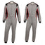 Racing Suit For Go-Kart Race - Gray Explicit Pro