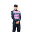Front view of Jack Doohan 2025 F1 racing suit featuring bold styling, vibrant colors, and fire-resistant, lightweight fabric.