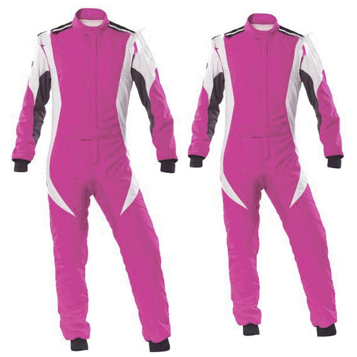 Pink / White Race Suit For Kart Racing Explicit Pro