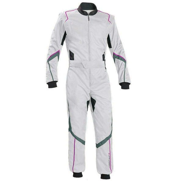 White Karting Driver Racewear Explicit Pro