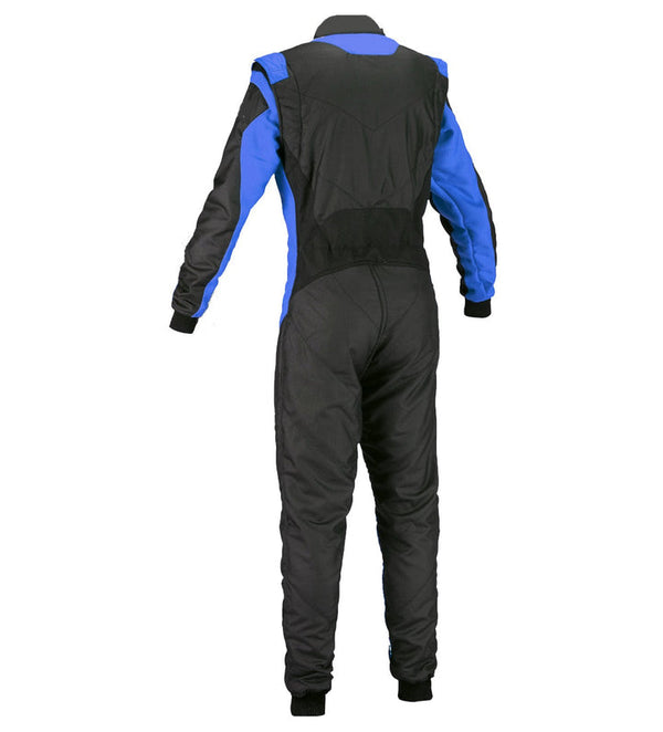 Go Kart Racing Suit Black & Blue Explicit Pro