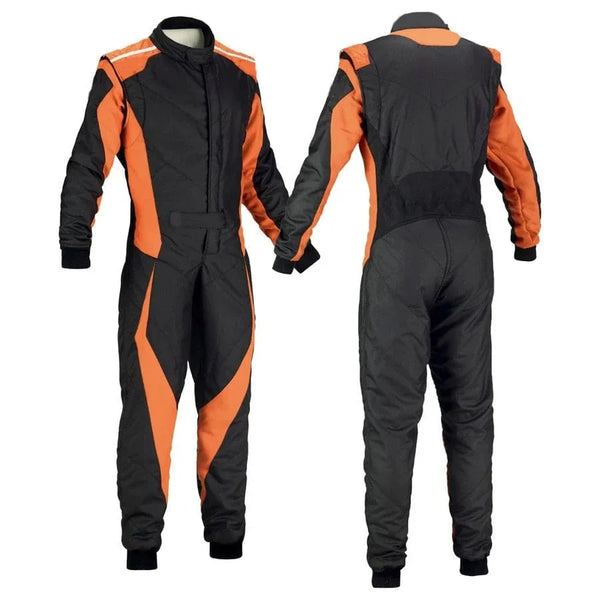 Black and Orange Go-Kart Driver Racing Suit Explicit Pro