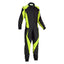 Go-Kart Race Cordura One Piece suit - Black / Green Explicit Pro