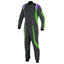 Black / Green Racing Suit For Go-Kart Race Explicit Pro