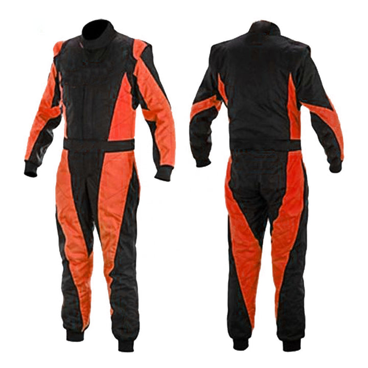 Black & Orange Racing Suit for Go Karting Explicit Pro