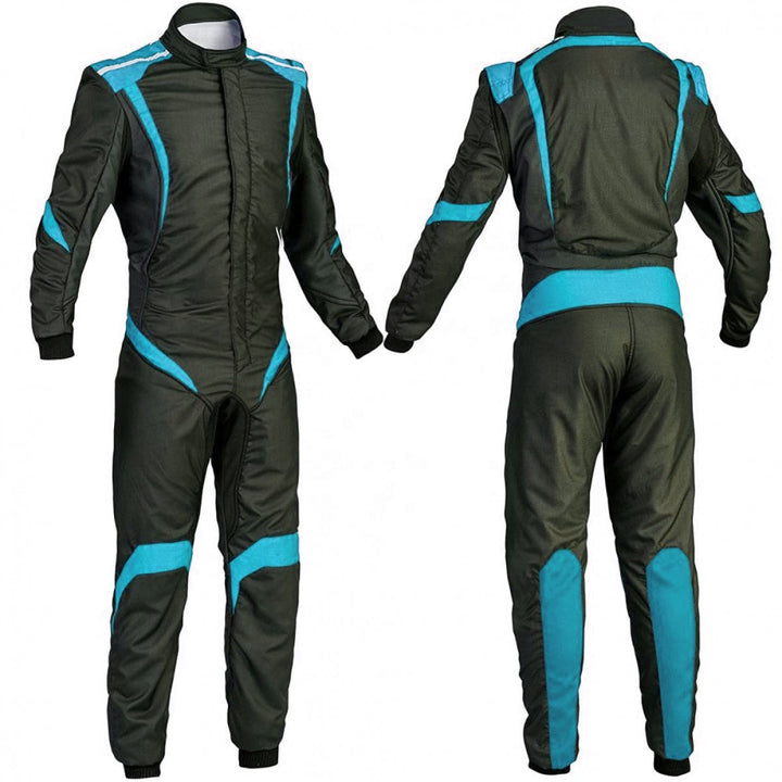Black & Blue Go Kart Racing Suit Explicit Pro Main image