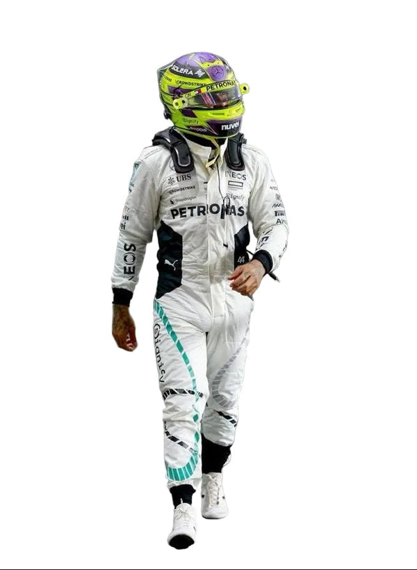 2024 George Russell & Lewis Hamilton Qatar GP F1 Racing Suit - Explicit Pro