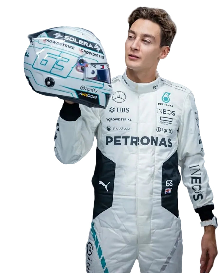 2024 George Russell & Lewis Hamilton Qatar GP F1 Racing Suit - Explicit Pro