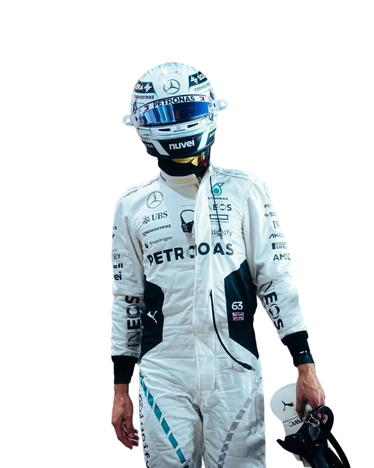 2024 George Russell & Lewis Hamilton Qatar GP F1 Racing Suit - Explicit Pro