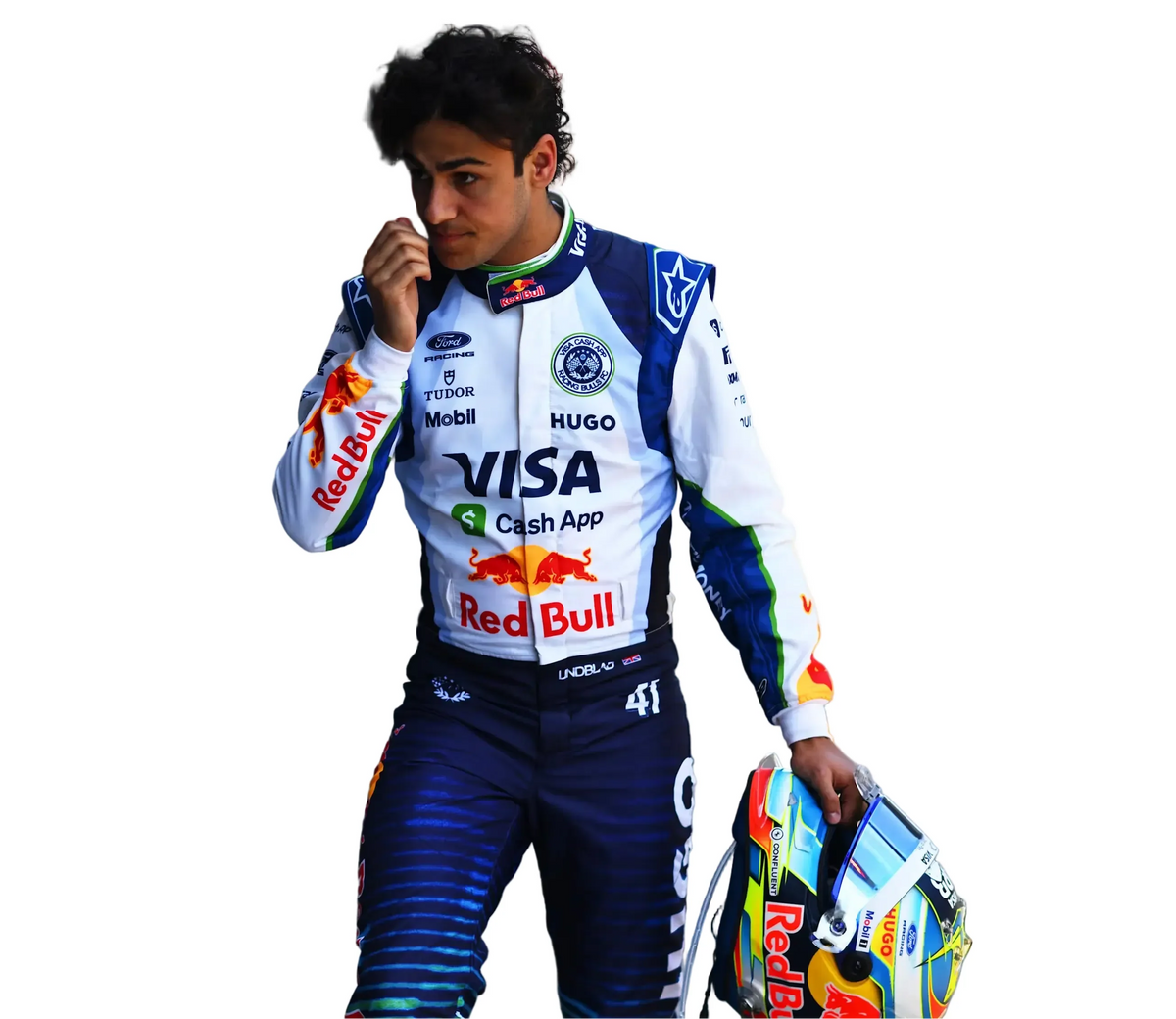 2026 Liam Lawson & Arvid Lindblad Barcelona GP F1 Racing suit - Explicit Pro