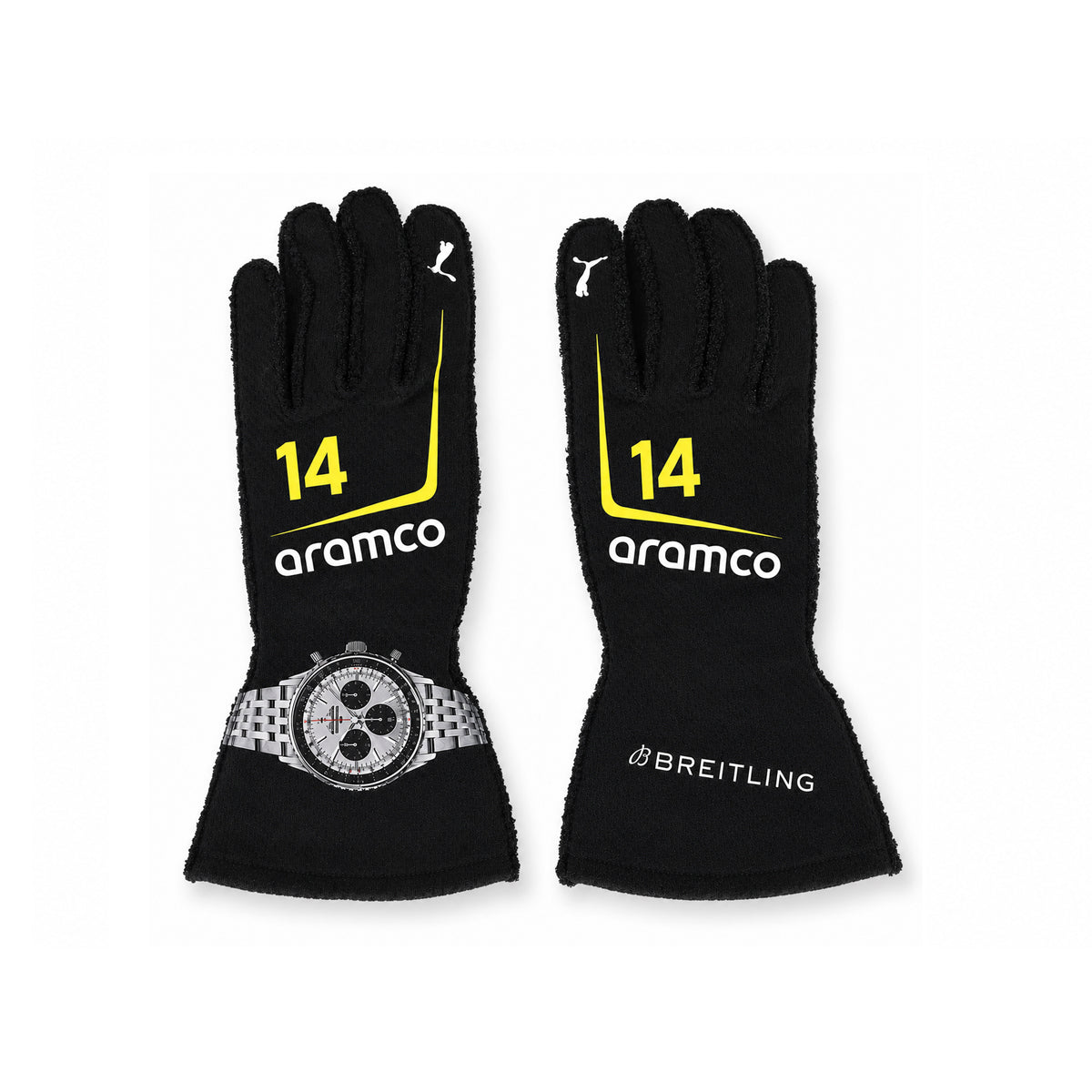 2026 Aston Martin F1 Racing Gloves - Explicit Pro Main image