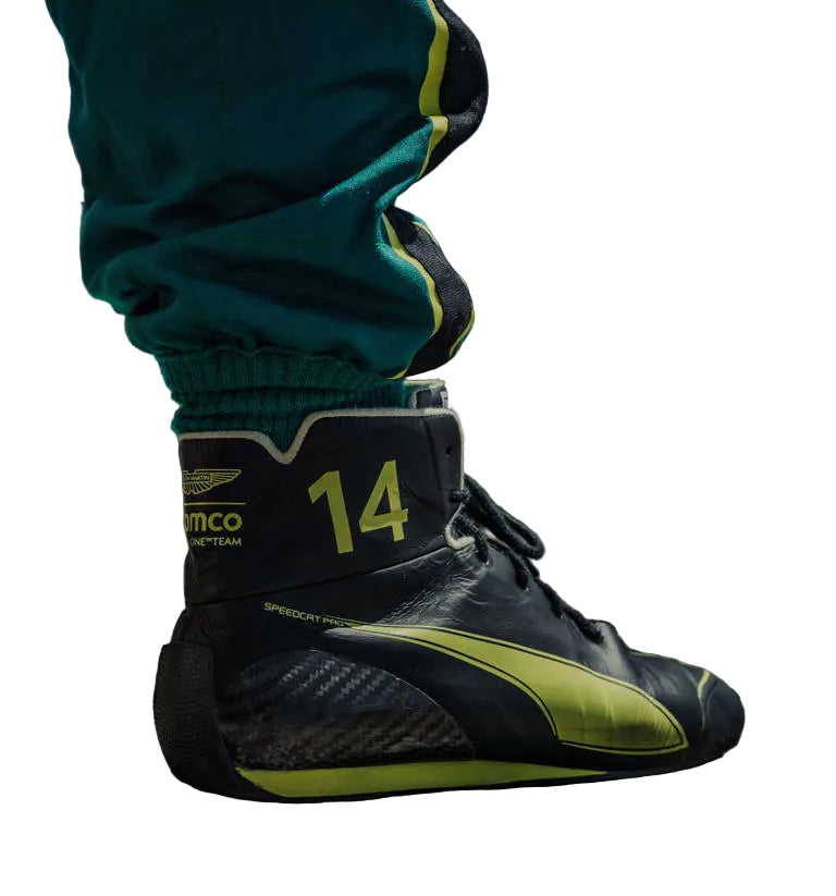 2026 Fernando Alonso Aston Martin F1 Racing Shoes - Explicit Pro