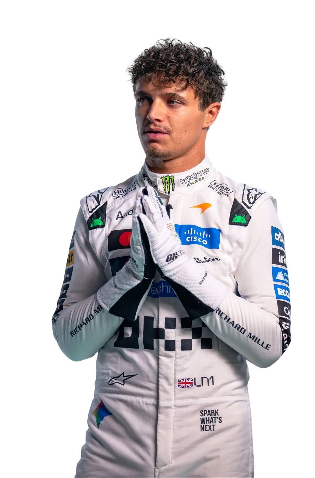 2026 Lando Norris & Oscar Piastri Special White Heritage British GP F1 Racing Suit - Explicit Pro