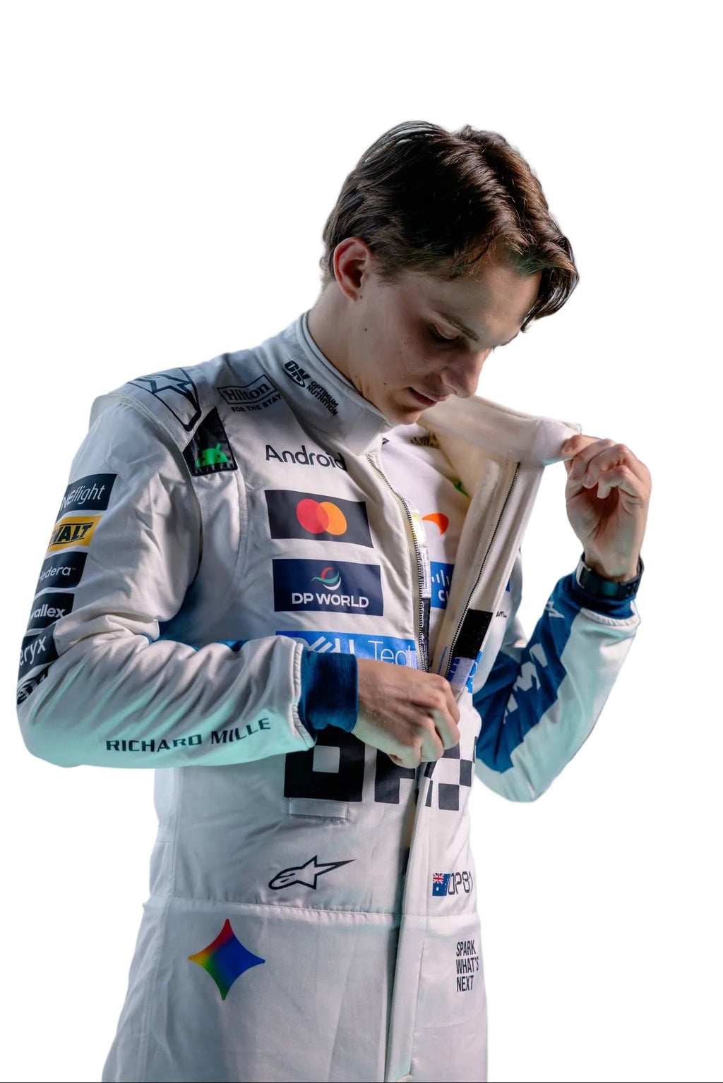 2026 Lando Norris & Oscar Piastri Special White Heritage British GP F1 Racing Suit - Explicit Pro