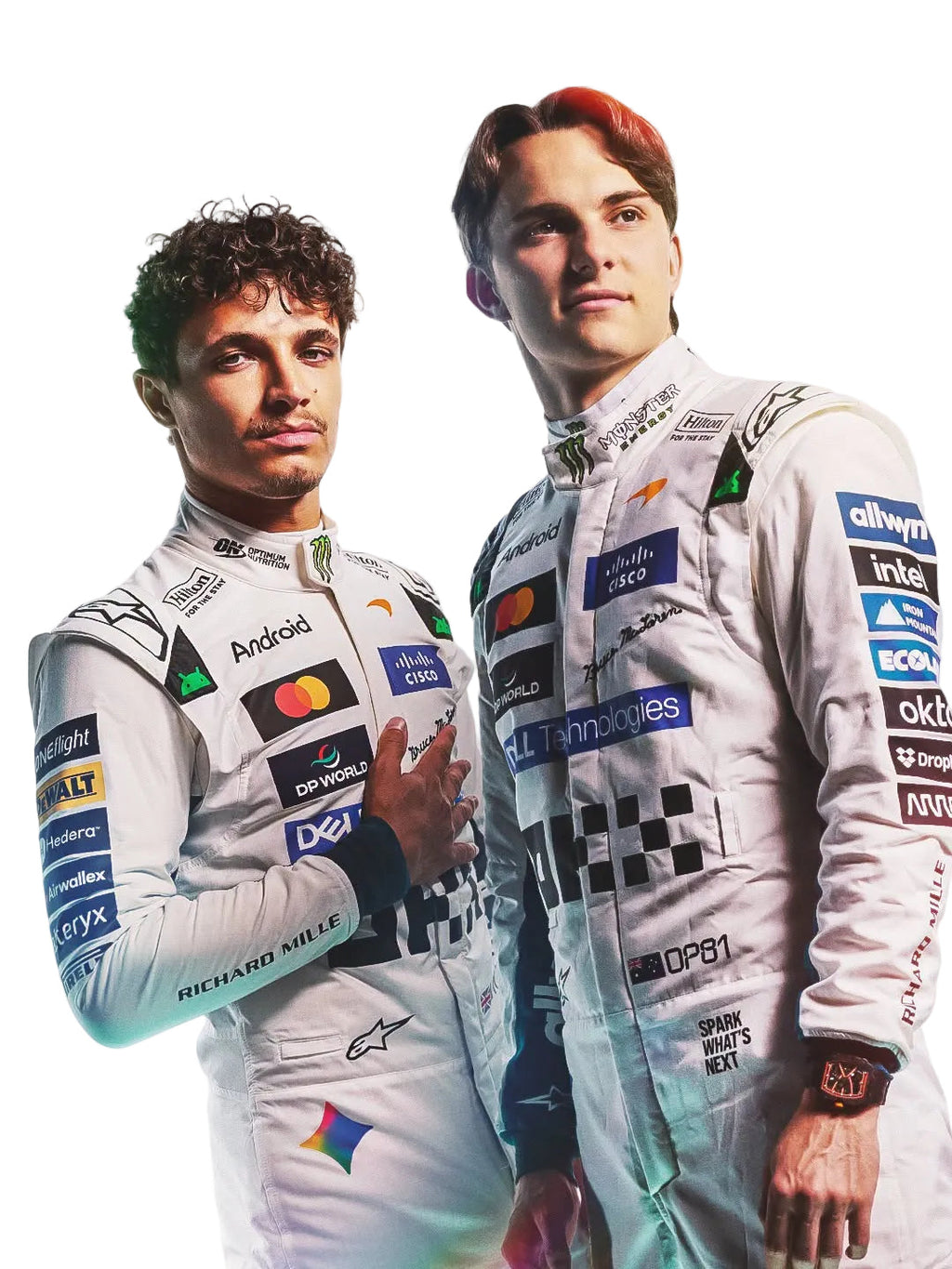 2026 Lando Norris & Oscar Piastri Special White Heritage British GP F1 Racing Suit - Explicit Pro