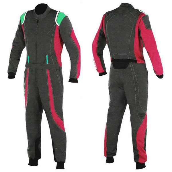 Black / Red Race Suit For Karting Explicit Pro
