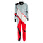 Go-Kart Car Racing Costume - White / Gray / Orange Explicit Pro