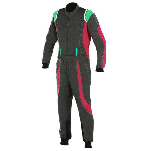 Black / Red Race Suit For Karting Explicit Pro