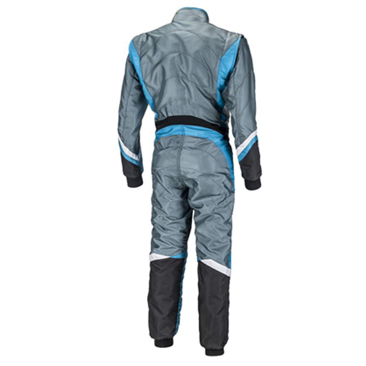 Gray / Blue Go-Kart Driver Race Gear Explicit Pro