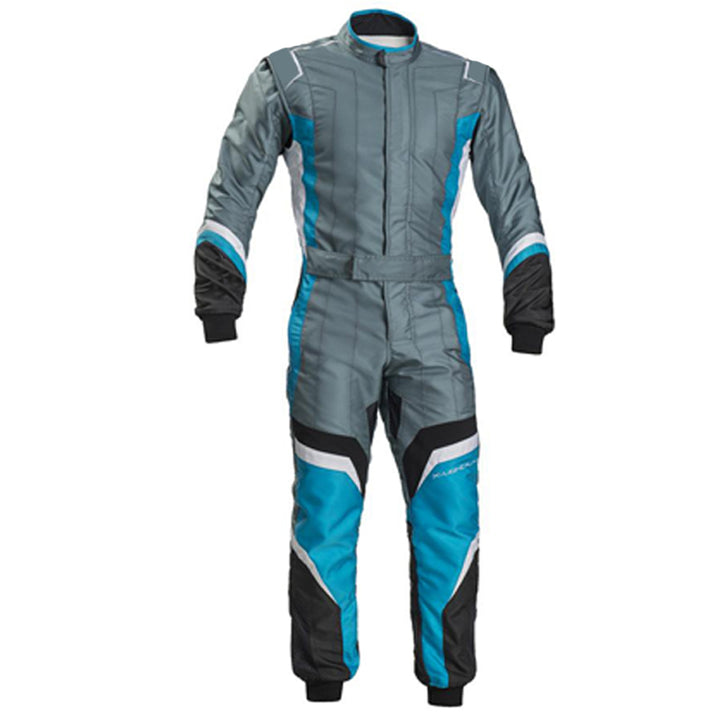 Gray / Blue Go-Kart Driver Race Gear Explicit Pro