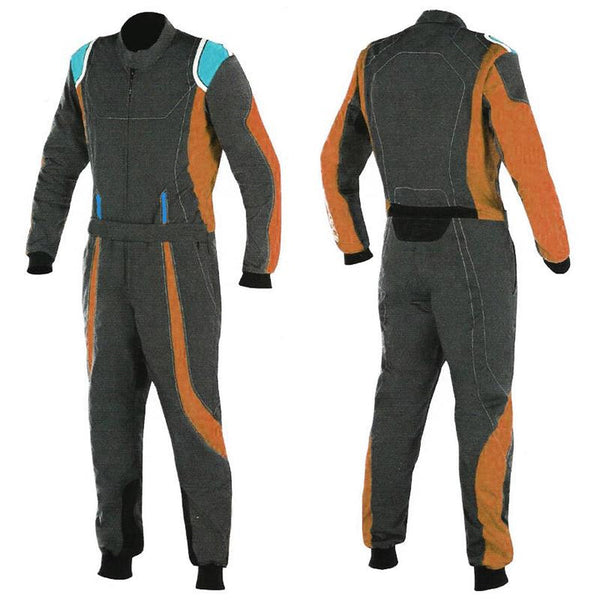 Black / Brown Racing Suit For Karting Explicit Pro