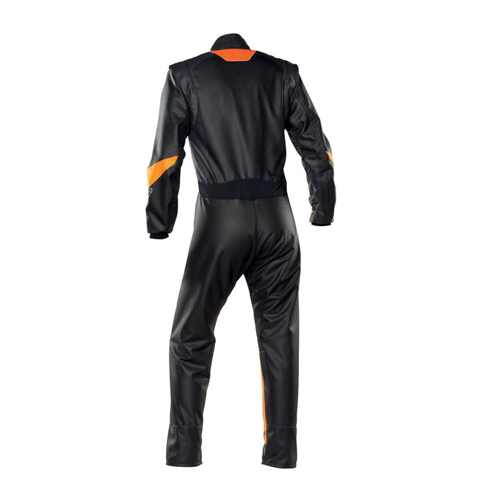 Plain Black/Orange Go Kart Racing Outfit Explicit Pro