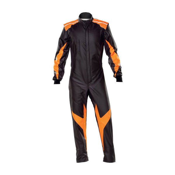 Plain Black/Orange Go Kart Racing Outfit Explicit Pro