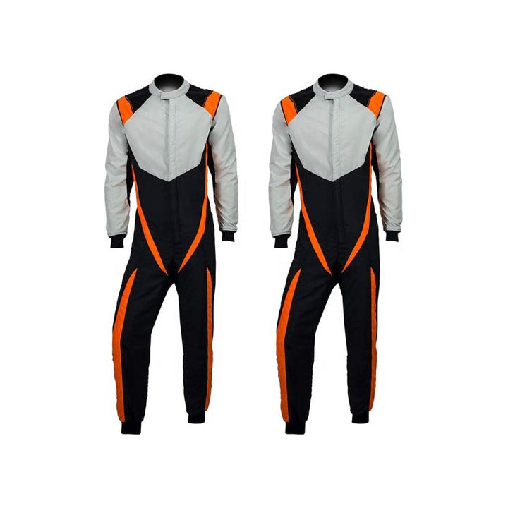Gray / Black / Orange Karting Racing Outfit Explicit Pro