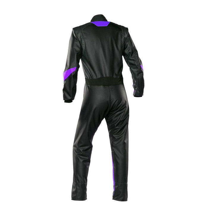 Karting Racing Driver Outfit - Black / Violet Secondary image