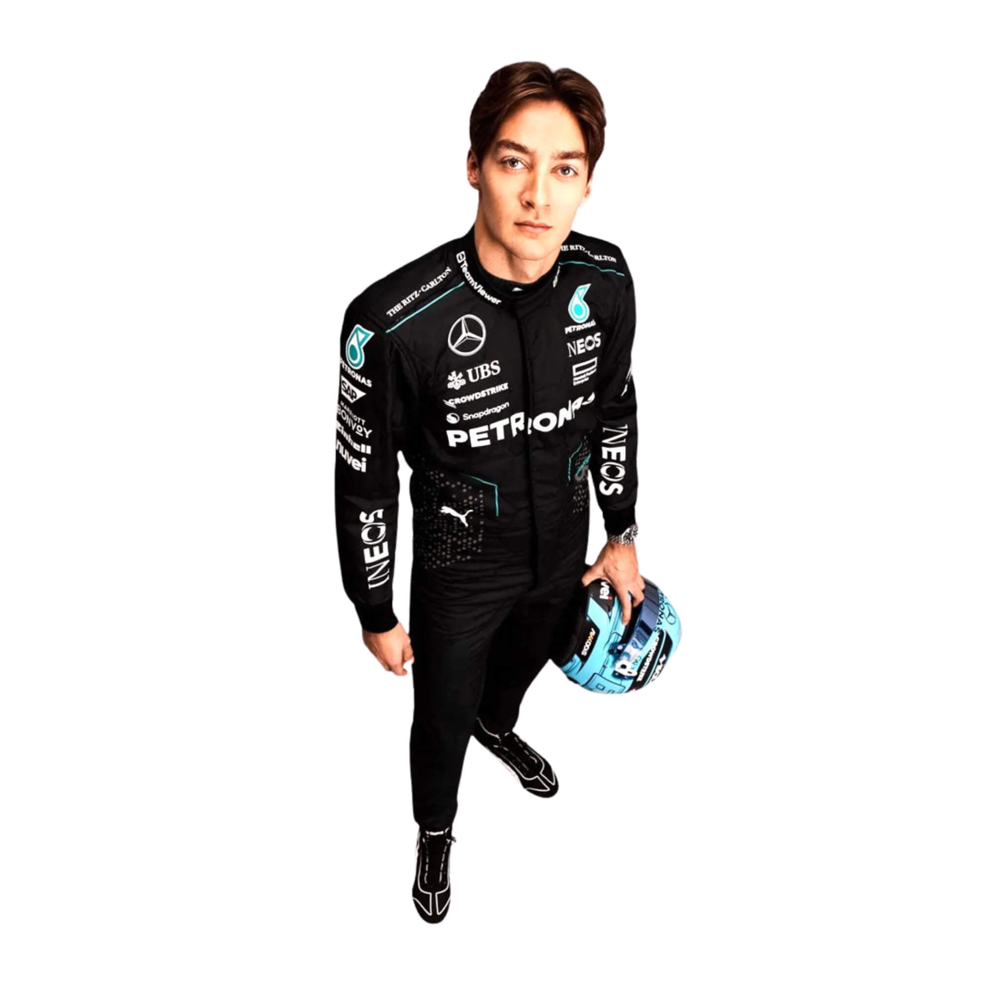 2024 F1 Racing Costume Worn by George Russell & Lewis Hamilton Secondary image