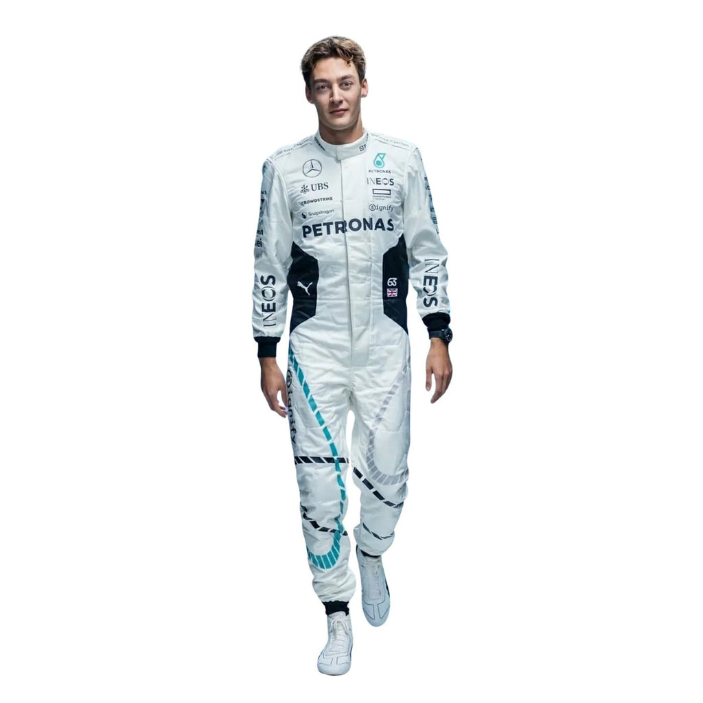 2024 George Russell & Lewis Hamilton Qatar GP F1 Racing Suit - Explicit Pro