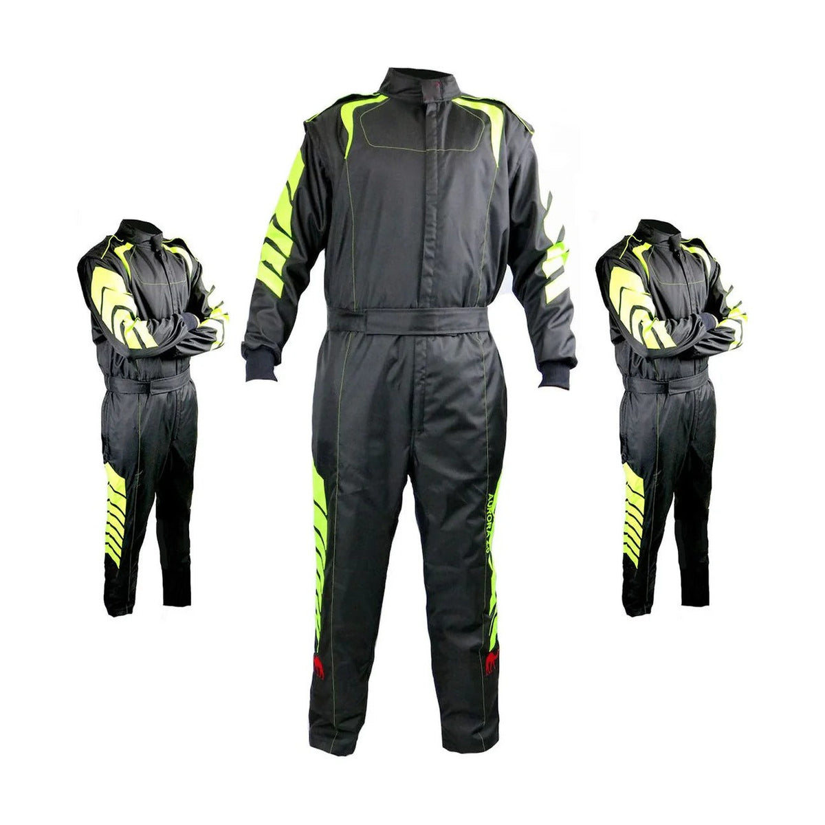 Go-Kart Driver Race Costume - Black / Yellow Explicit Pro
