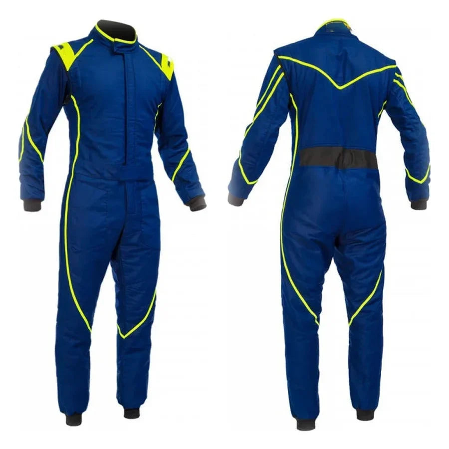 Blue Go-Kart Driver Racing Suit Explicit Pro