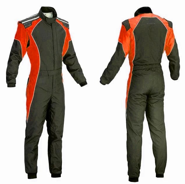 Black & Orange Go Kart Custom Suit Explicit Pro