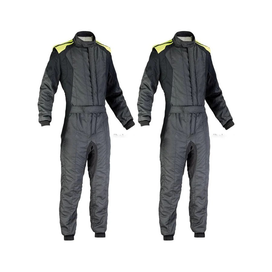 Karting Gray Cordura One Piece Race Suit Explicit Pro