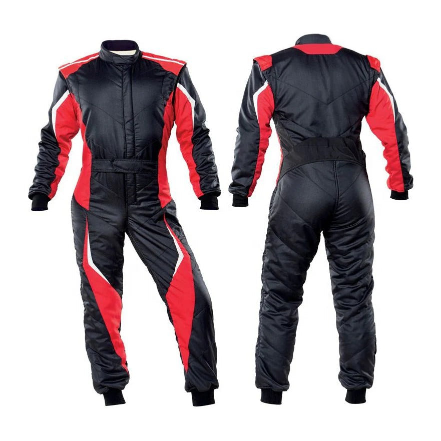 Red ,Black Custom Go Kart Racing Suit Explicit Pro