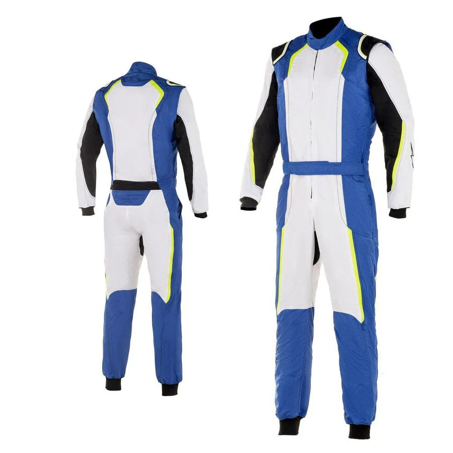 Karting Racing Driver Suit - White / Royal Blue Explicit Pro Main image
