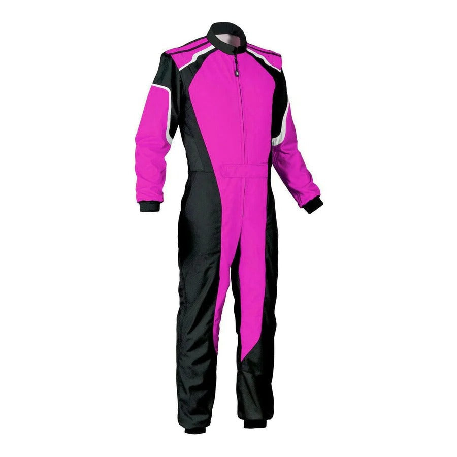 Medium Orchid & Black Go Kart Racing Suit Explicit Pro