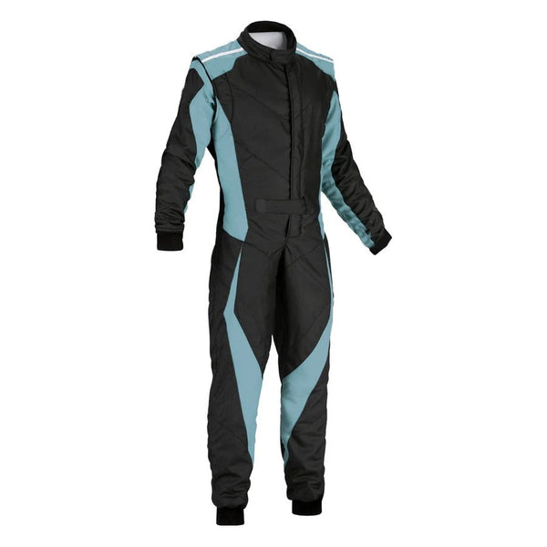 Plain Black & Blue Go Kart Racing Costume Explicit Pro