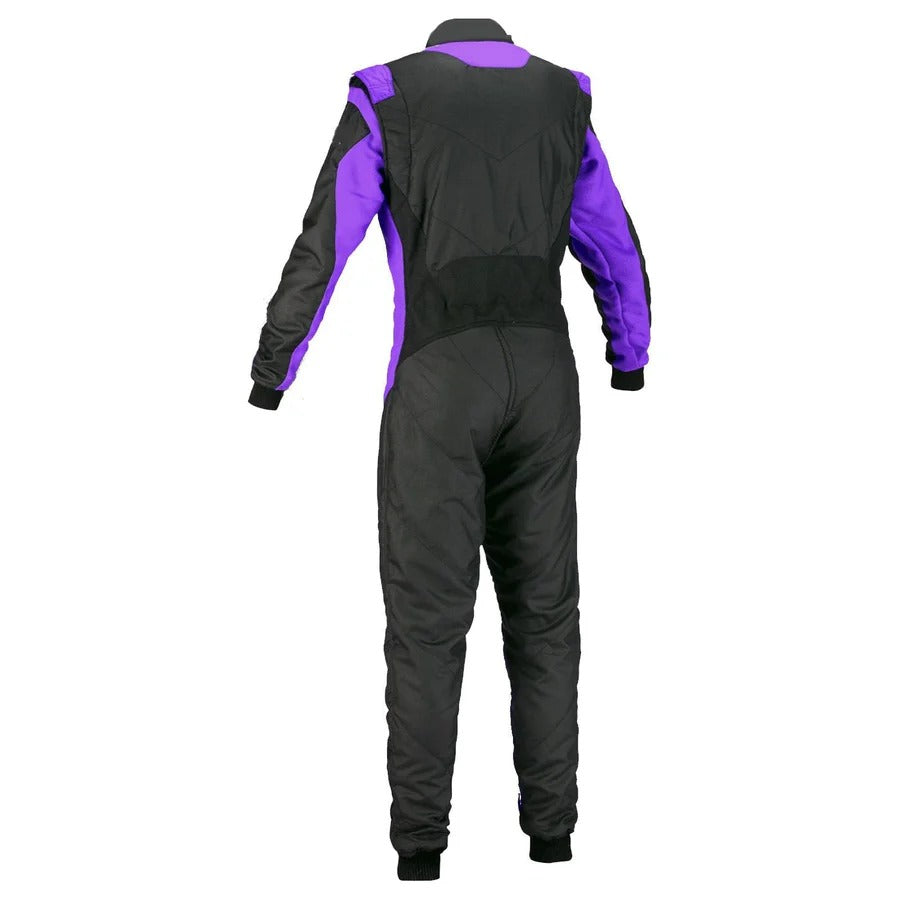 Black & Violet Custom Go Kart Racing Suit Explicit Pro