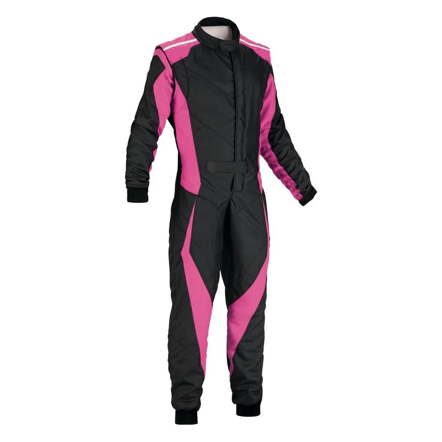 Plain Black & Pink Go Kart Racing Suit Secondary image