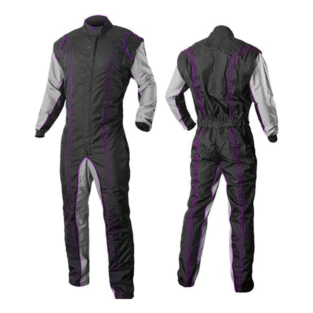 Black & Gray Go-Kart Race Suit Explicit Pro