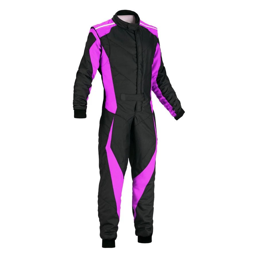 Custom Go Kart Racing Suit Black & Orchid Explicit Pro