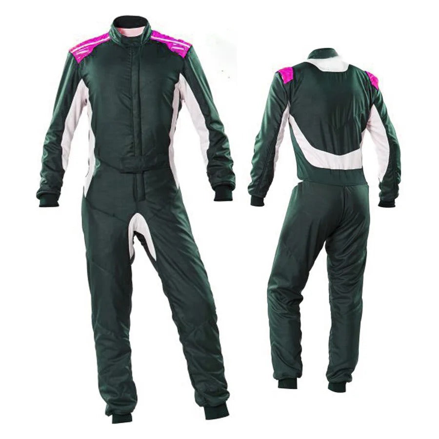 Dark Slate Gray Go Kart Racing Suit Men Explicit Pro