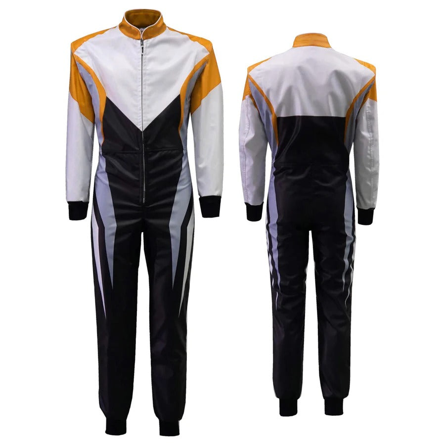 Black ,Chocolate, White Custom Go Kart Race Suit Explicit Pro