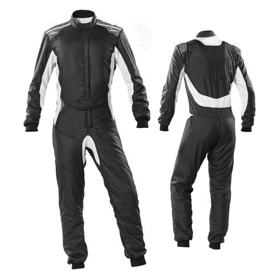 Black & White Go Kart Racing Suit Men Explicit Pro Main image