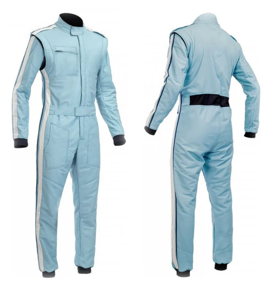 Light Blue Go-Kart Driver Racing Costume Explicit Pro Main image