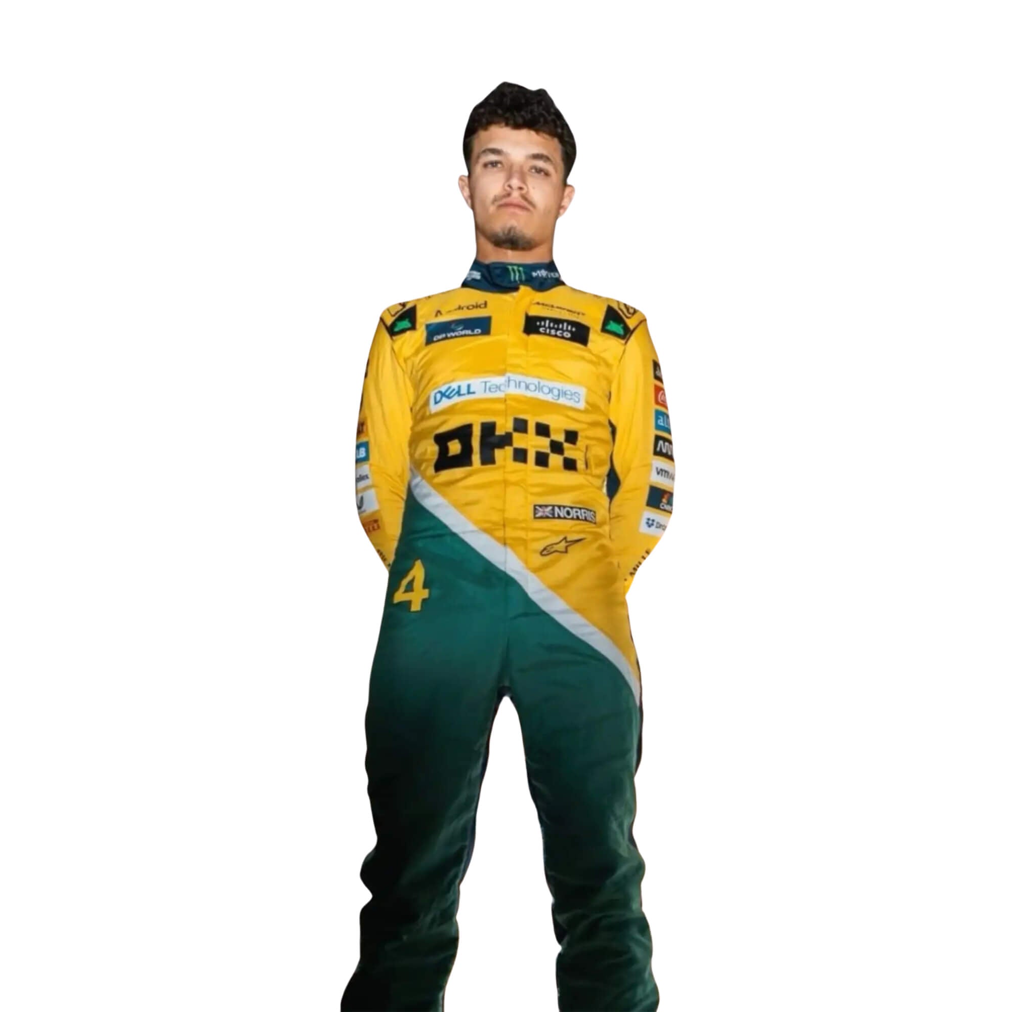 2024 Monaco GP F1 Racing Costume Worn by Lando Norris & Oscar Piastri Secondary image