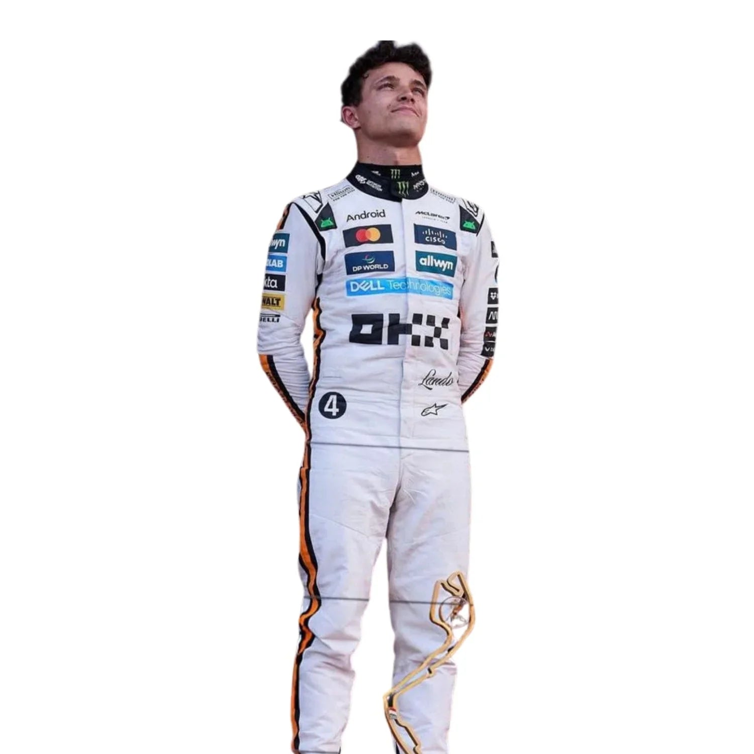 2025 Lando Norris Monaco GP F1 Racing Suit Secondary image